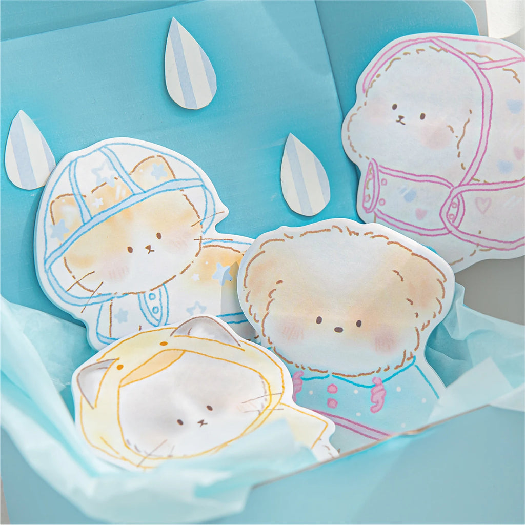 Kawaii Cartoon Rabbit Bear Sticky Notes Memo Pad 30/180 pcs Cute Message N Times Sticky Office Stationery Supply Journal Planner Qme