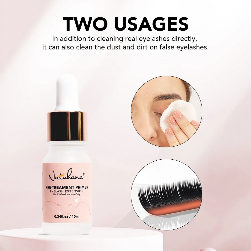 NATUHANA Eyelash Glass Coating Eye Lash Raincoat Individual Fake Qme