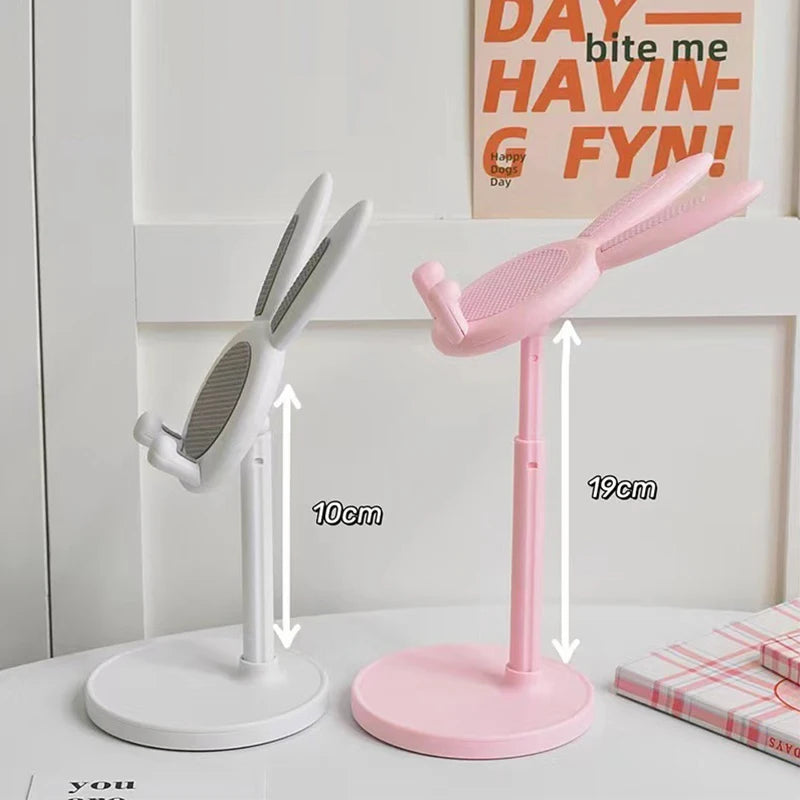 Pink Phone Holder Desktop Cell Stand Iphone 13 14 Samsung Smartphone Qme