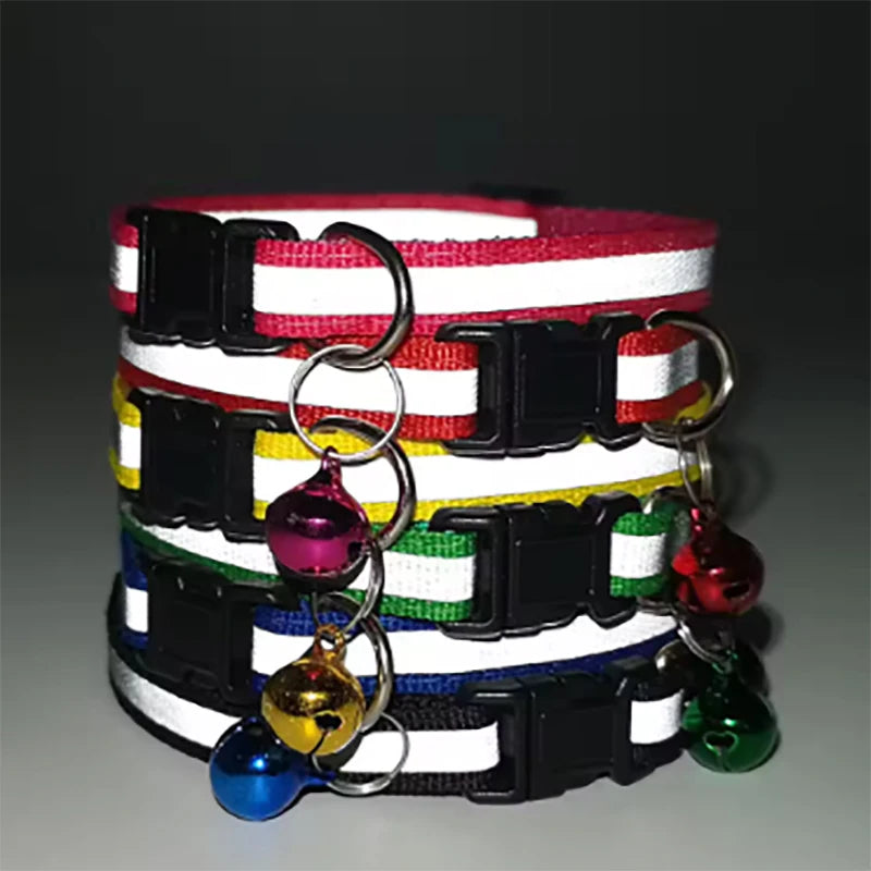 Reflective Split Type Cat Collar Colored Cat Collar Pet Kitten Product Suitable for Cats to Wear When Going Out Qme