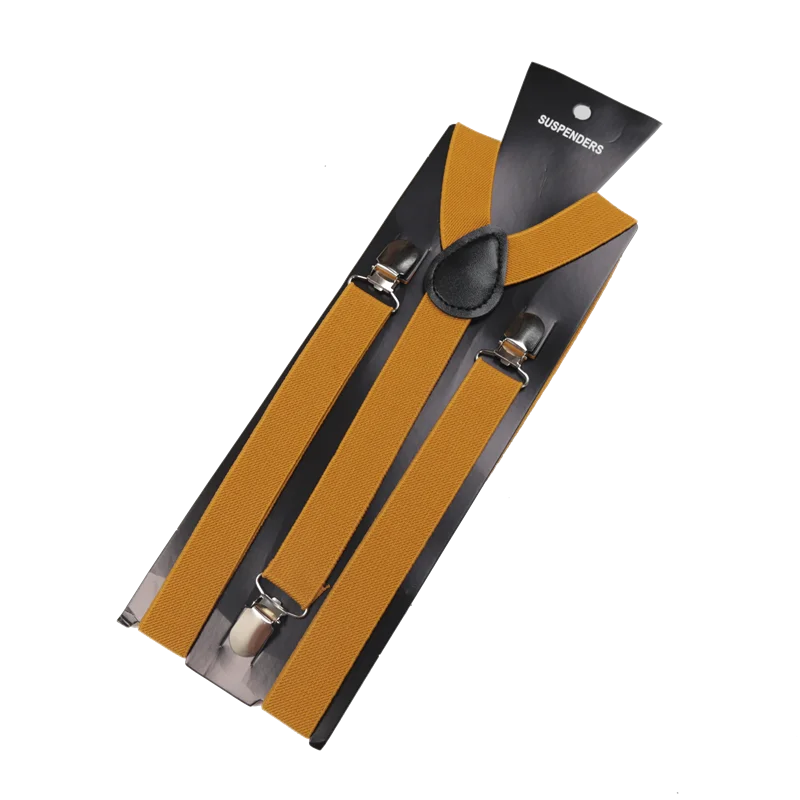 Unisex Elastic Leather Suspenders Braces Men Women Gift Black Blue Red Adjustable Straps for Wedding Suit Skirt Accessories Qme Gold China Mainland