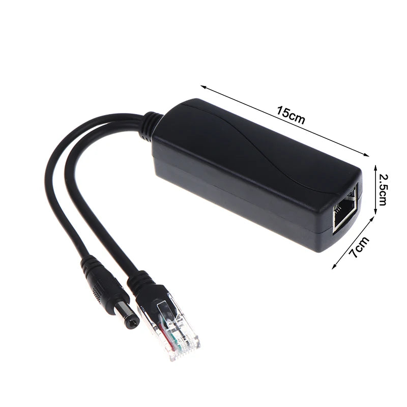 DC48V 5V Micro USB POE Splitter Connectors Adapter Cable IP Camera Qme