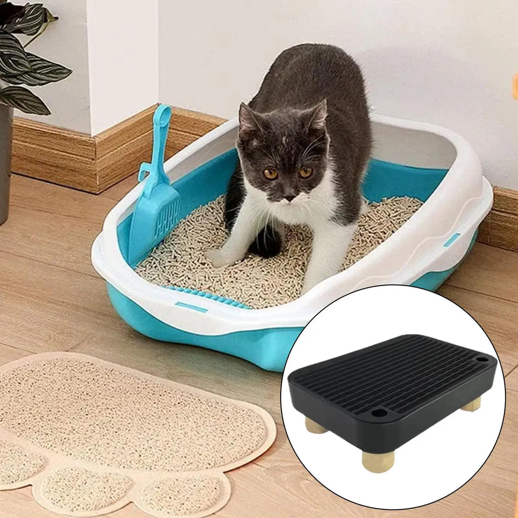 Litter Box Ramp Senior Cat Poop Step Filter Function Anti-tracking Qme