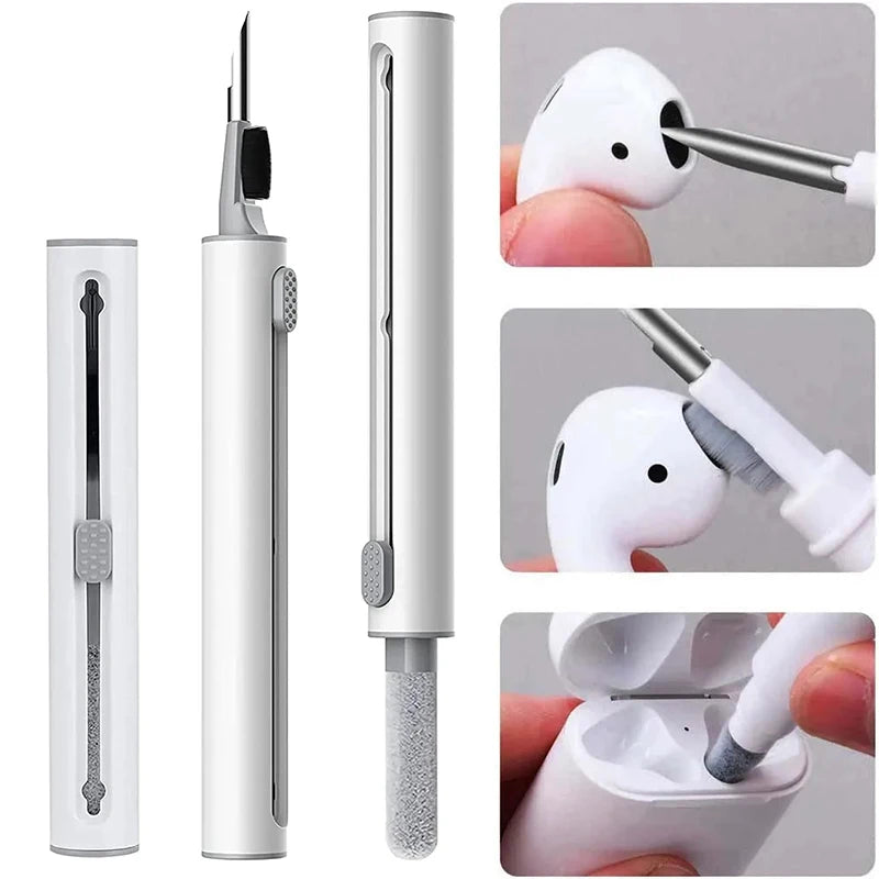 Cleaner Kit for Airpods Pro 1 2 Bluetooth Earbuds Cleaning Pen Airpods Pro Case Cleaning Tools for iPhone Xiaomi Huawei Samsung Qme