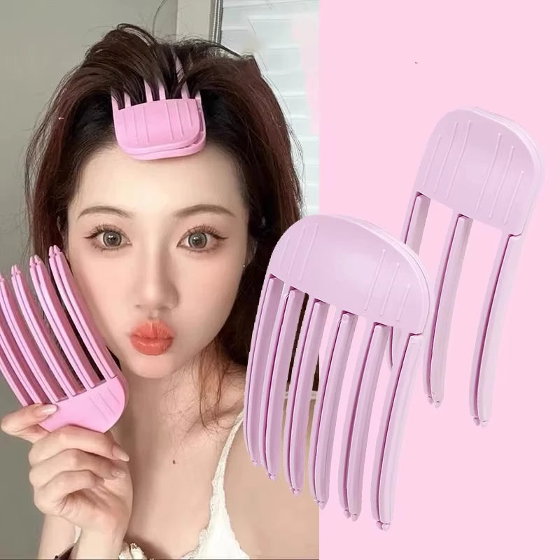 Fluffy Hairpin Curling Bangs Clips Hair Roots Volumizing Women Fixed Qme