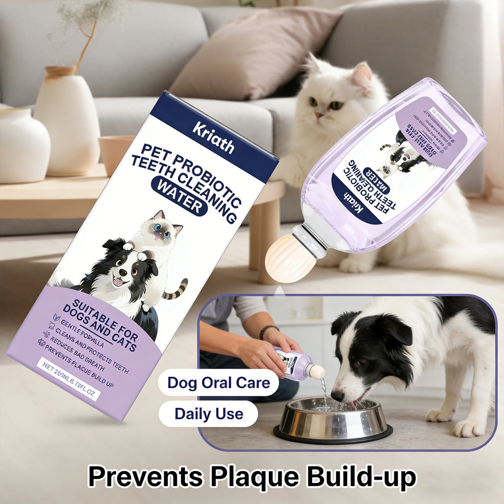 Pet Oral Care Solution Effectively Reducing Plaque and Plaque Accumulation Prevent Bad Breath Promote Gum Health Pet Oral Cleane Qme Default Title