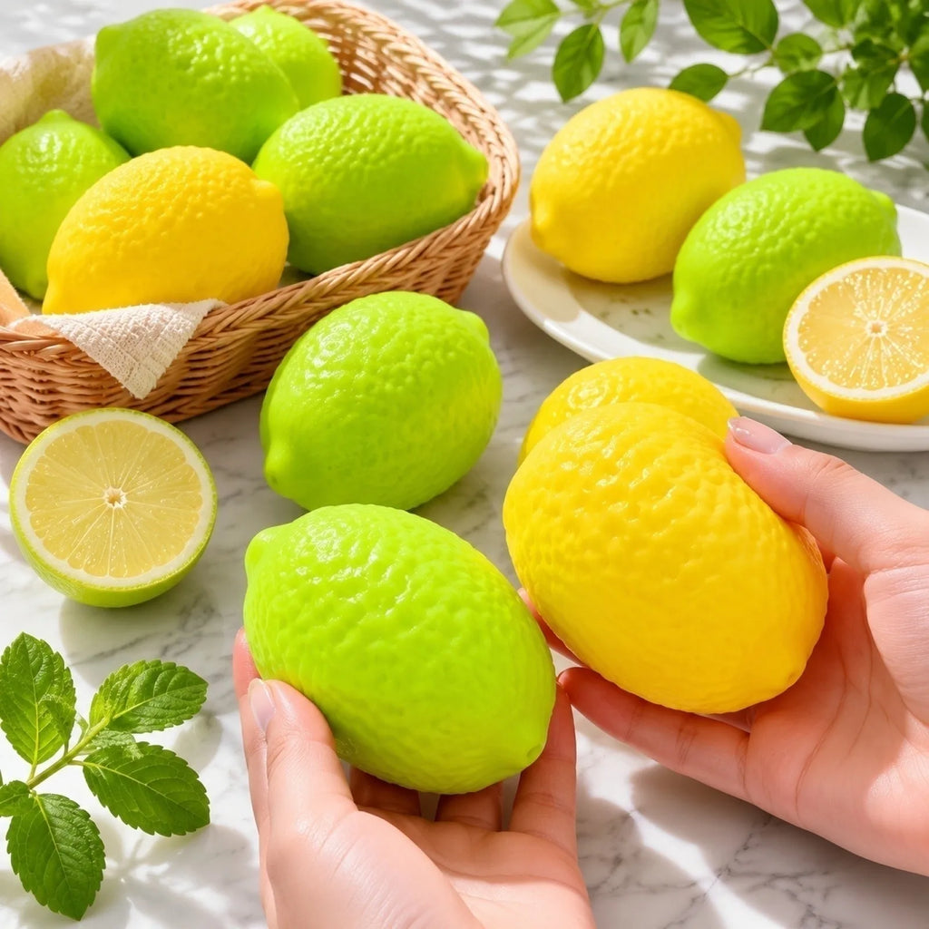 New Temperature-sensitive Color Changing Lemon Slow-rising Ball Fun Squeezeable Stress-relieving Toy Creative Home Decoration Qme