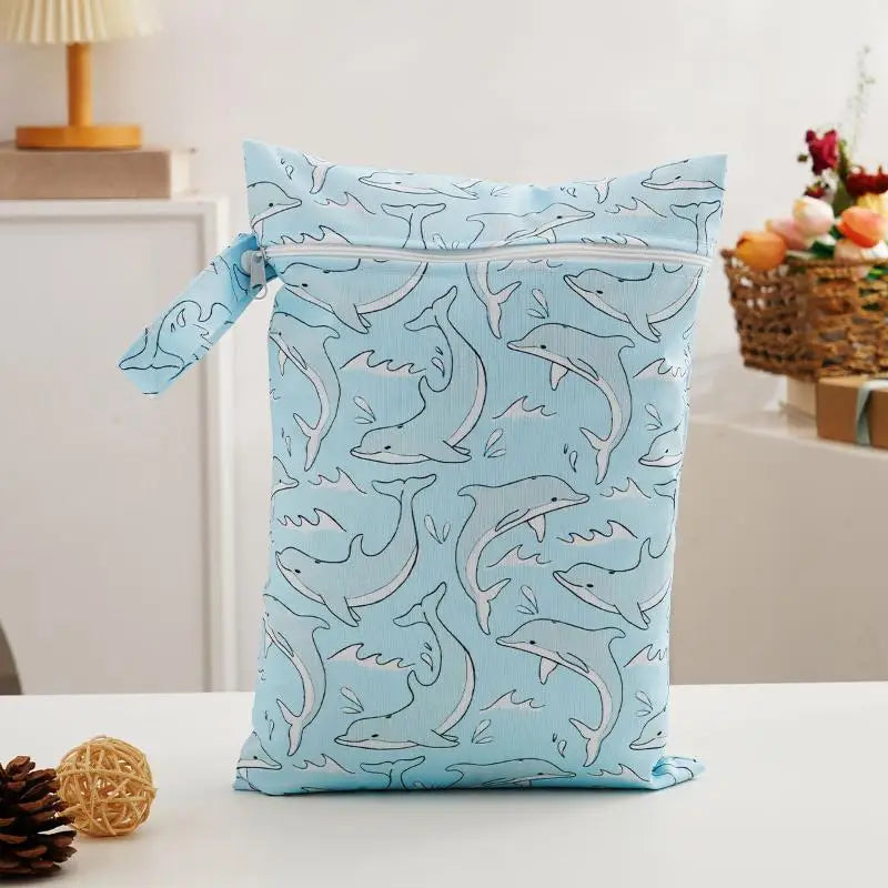 Waterproof Cloth Bag Wet Dry Bag Fashion Zipper Bag Washable Beach Pool Gym Bags For Swimsuits Wet Clothes Qme G
