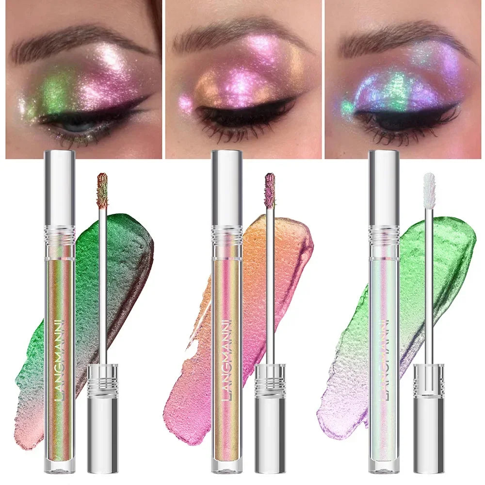 1pc Chameleon Liquid Eyeshadows Shiny Longlasting Eye Shadow Duochrome Eyeshadow Fashion High Quality Make Up Art Women Cosmetic Qme