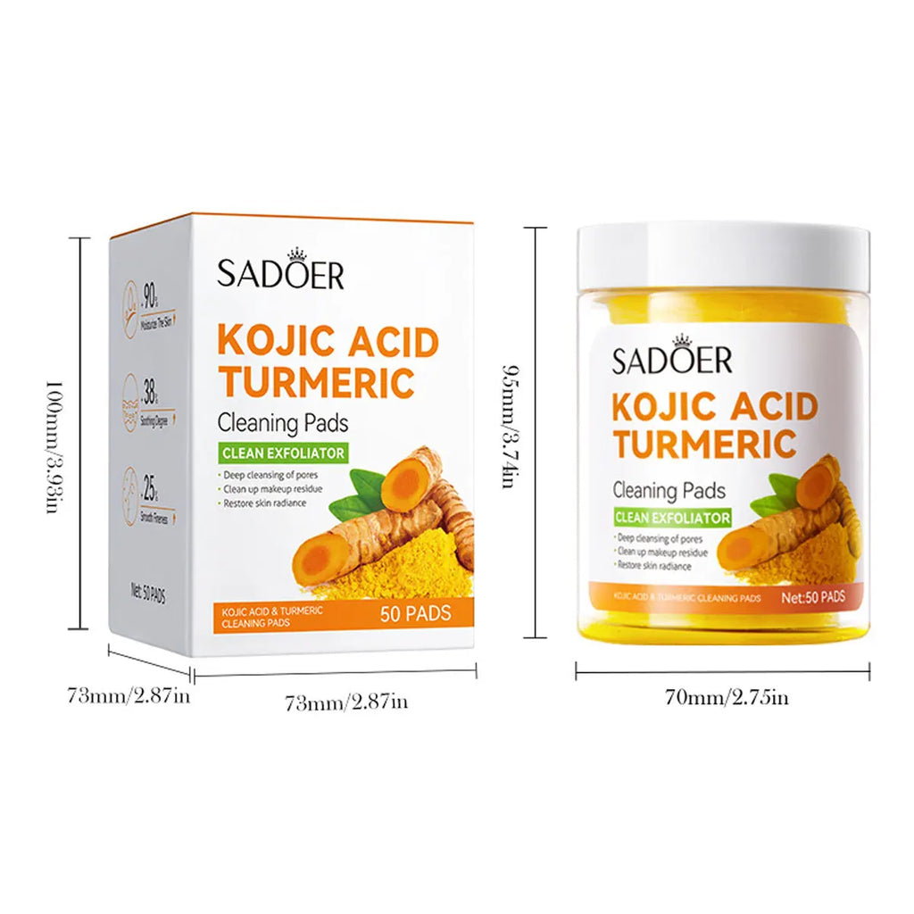 Turmeric Essence Acne Removing Makeup Cleaning Cotton Deep Containing Qme