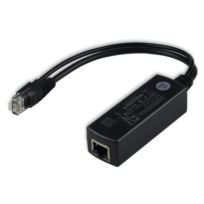 ESCAM IEEE 802.3af Micro USB Active PoE Splitter Power Over Ethernet 48V to 5V 2.4A for Tablets Dropcam or Raspberry Pi Qme