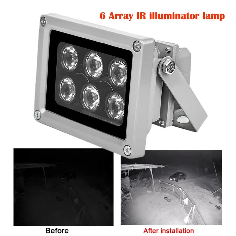 1PCS Surveillance Fill Light Laser Long Distance Night Vision Camera Auxiliary Lamp Security Infrared Light Qme