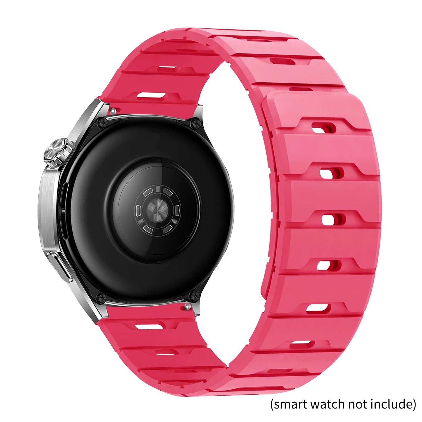18mm 20mm 22mm Silicone Strap For Huawei GT6 Pro 46mm Magnetic Band For Samsung Galaxy Watch 7 6 5 4 40MM 44MM Qme Pink 22mm Universal band