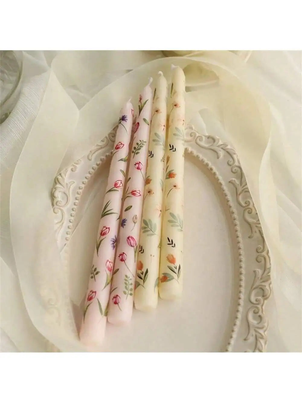 Box Printed Long Candle Christmas Winter Holiday Halloween Qme