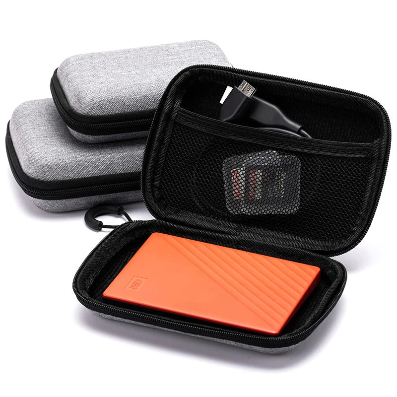 Portable Shockproof Headphone Case Earphone Bag Headset Storage Hard Qme