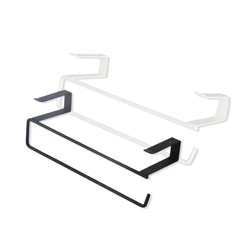 White Black Toilet Shelf Paper Roll Rack Home Organizer Tissue Hanger Qme