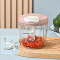 Manual Pull Crusher Food Chopper Stainless Steel Meat Mincer Garlic Qme D