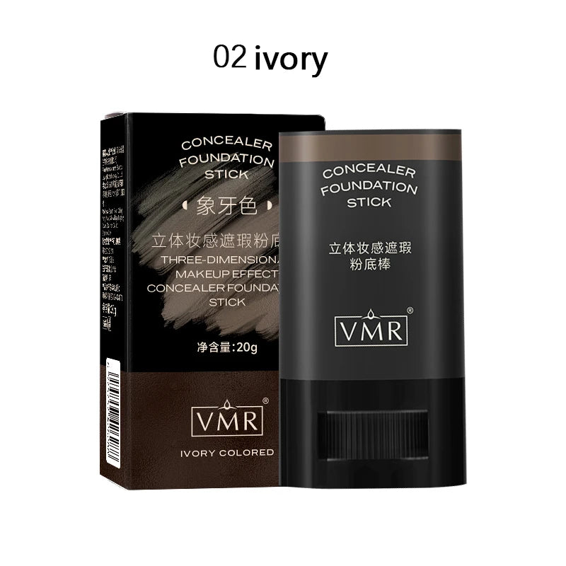 Three-dimensional Concealer Foundation Make-up Stick Waterproof Sweat Qme 02 ivory