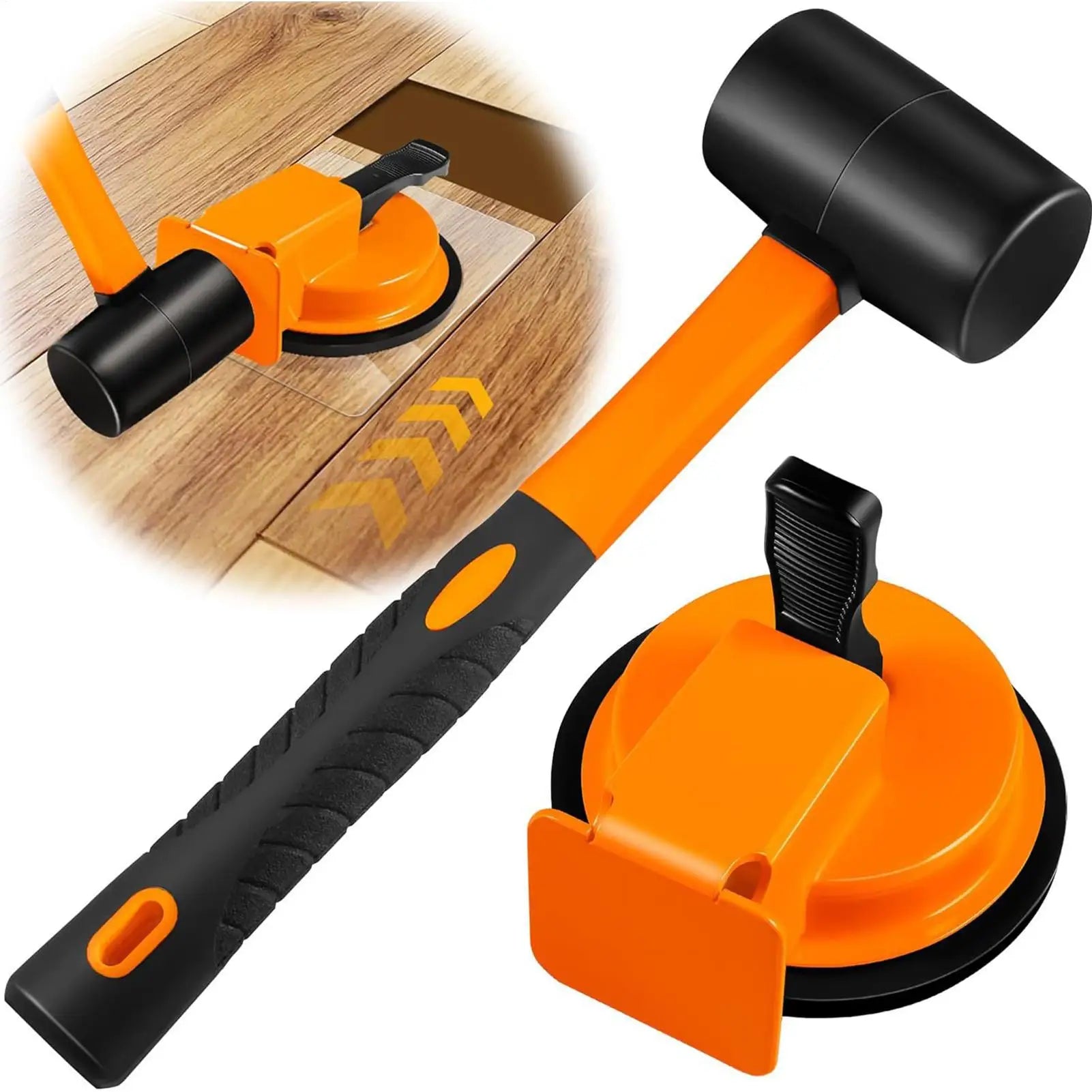 2026 Floor Crevice Fixer Tool Heavy Duty Flooring Alignment Tools with Sticky Pads Floor Plank Fixer for Home Office Apartment Qme