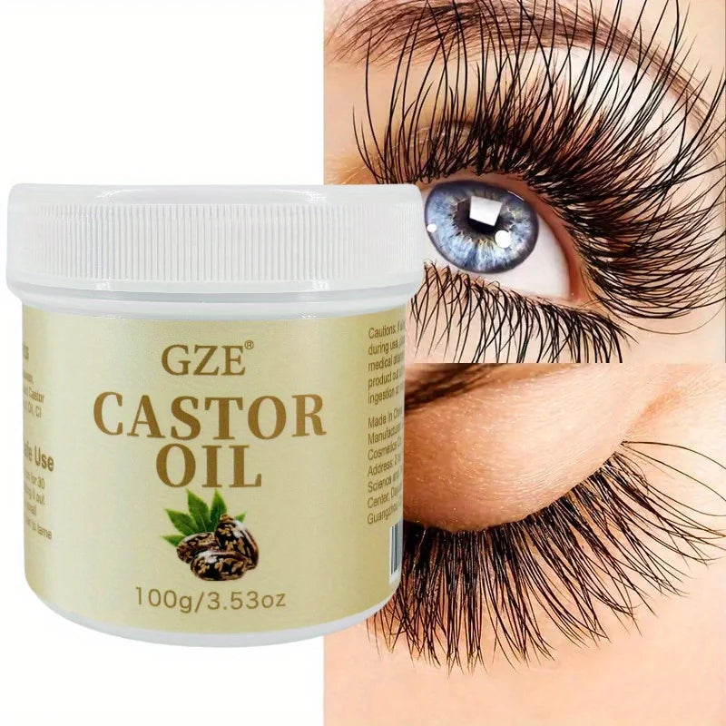 GZE Castor Oil Hair Oil Pressing Oil Deep Conditioning Repair Split Ends Anti-Breakage Silky Hair For Dry Hair Hydrating Qme