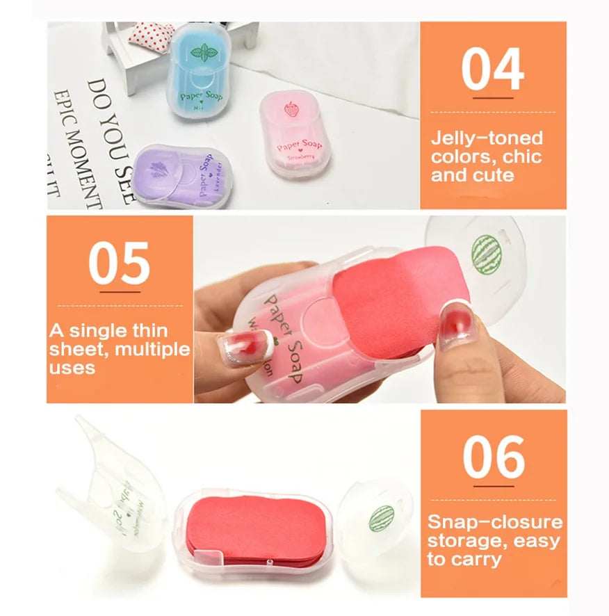 Quick-dissolving Soap Paper Portable Plant Extract Mild Qme