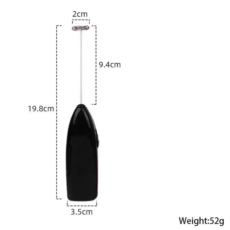 Portable Electric Handheld Egg Whisk Speed Mixing Ergonomic Handle Qme Black