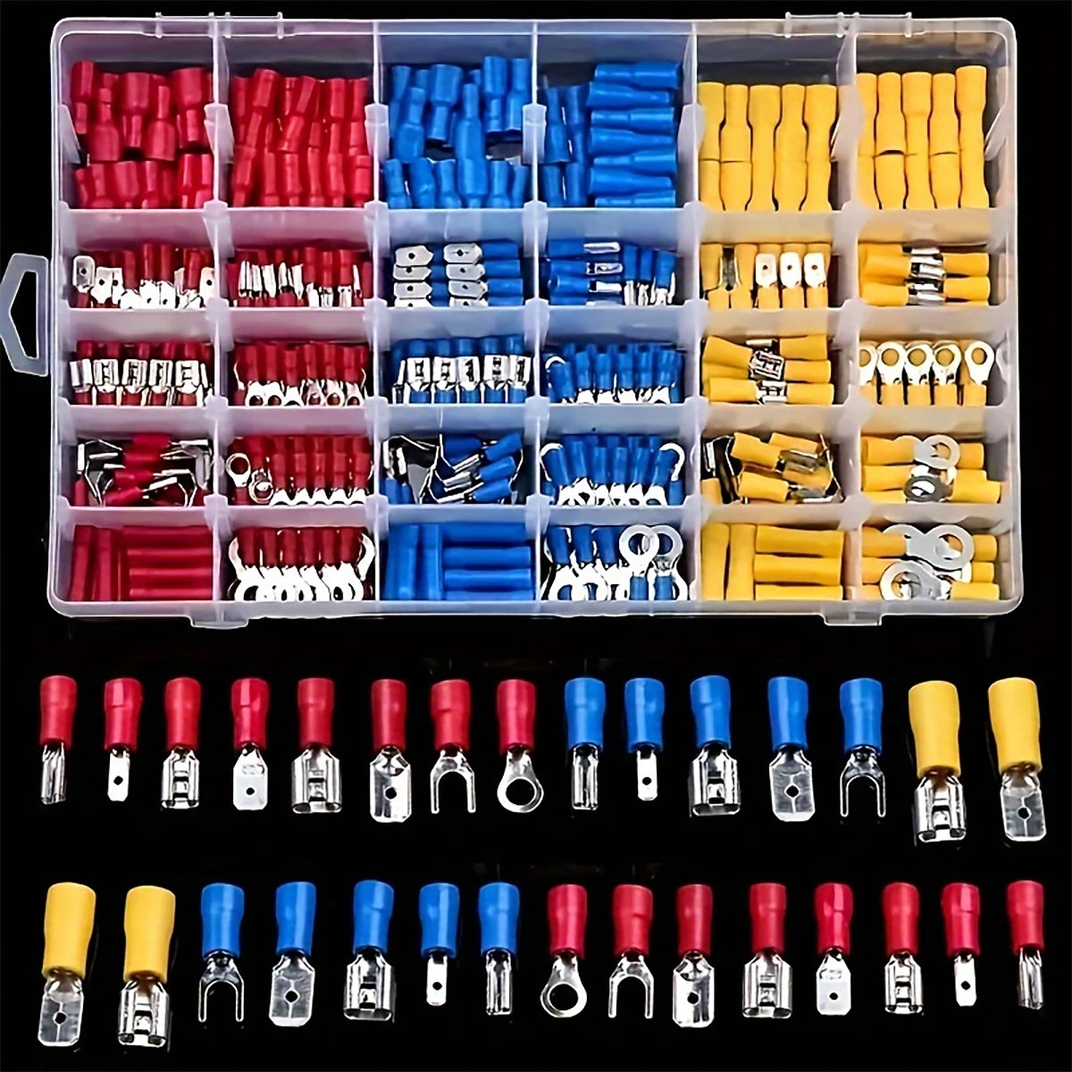 280 Crimping Insulated Cable Connectors Docking Ring Fork Tabs Wire Qme
