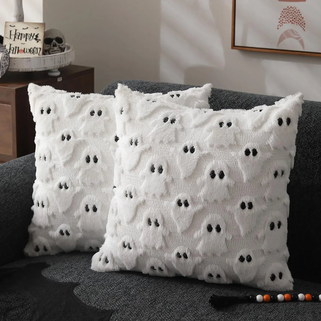 Halloween Pillow Covers 45x45 Decorative Pumpkin Pattern Pillowcase Qme
