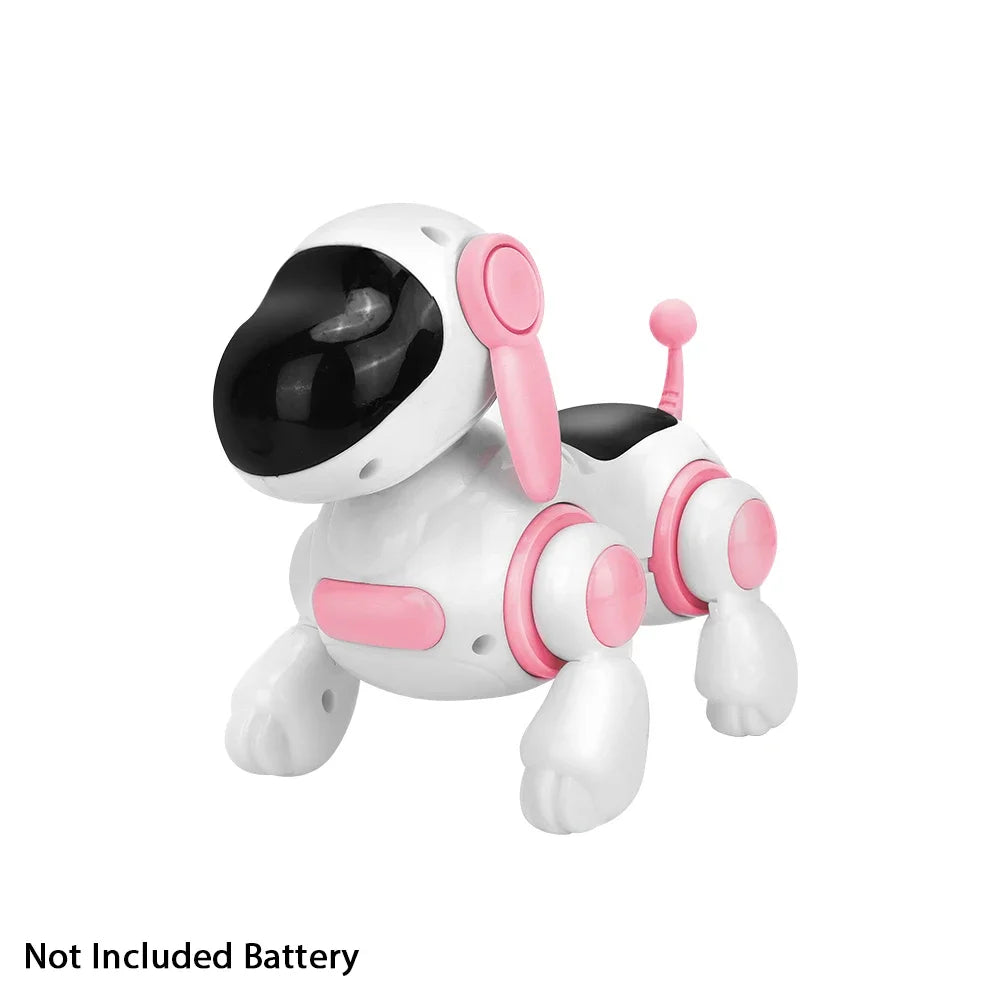 Robot Electronic Dog Robot Dog Stunt Walking Dancing Toy Intelligent Touch Remote Control Electric Pet for Children's Toys Qme Pink