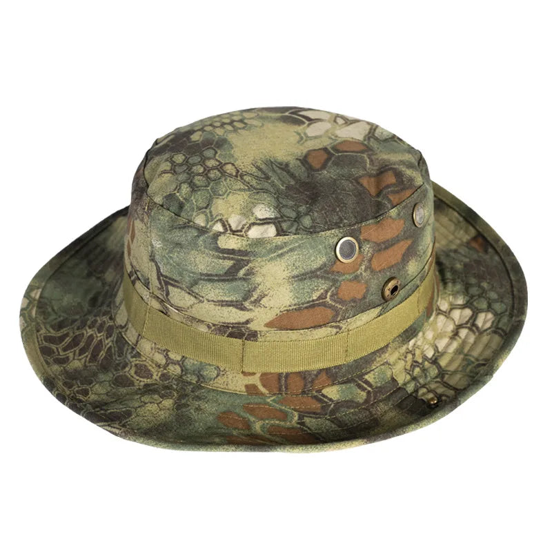 Snake Camouflage Hat Men's Summer Mountaineering Shade Bucket Sports Qme