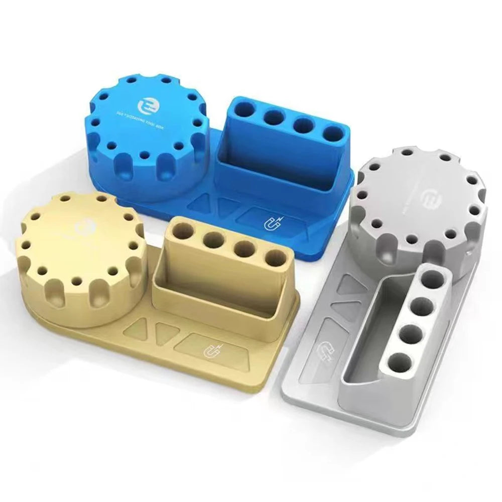 Multi-function Screwdriver Tweezers Storage Box Rotating 360 Tools Qme