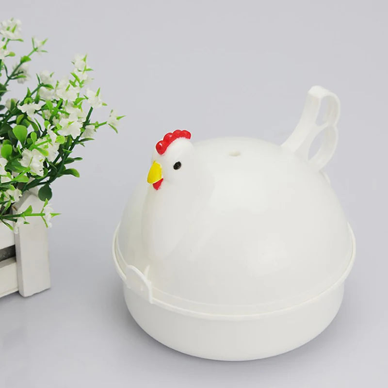 1Pc Microwave Chicken Shaped Microwave Egg Steamer Microwave Egg Steamer Egg Cooker. Qme