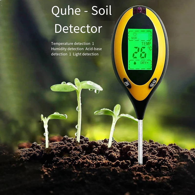 Soil PH Tester 1 Light Moisture Acidity Meter Plant Flowers Qme