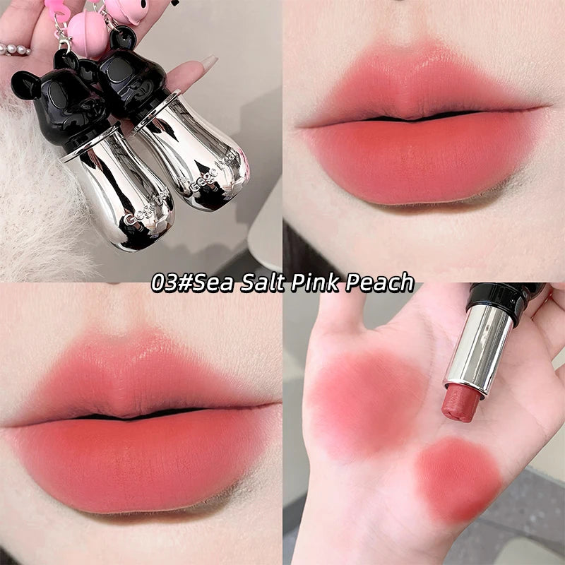 Gege Bear Sweet Pendant Lipstick Matte Mirror Textures Watery Qme GX1291-3
