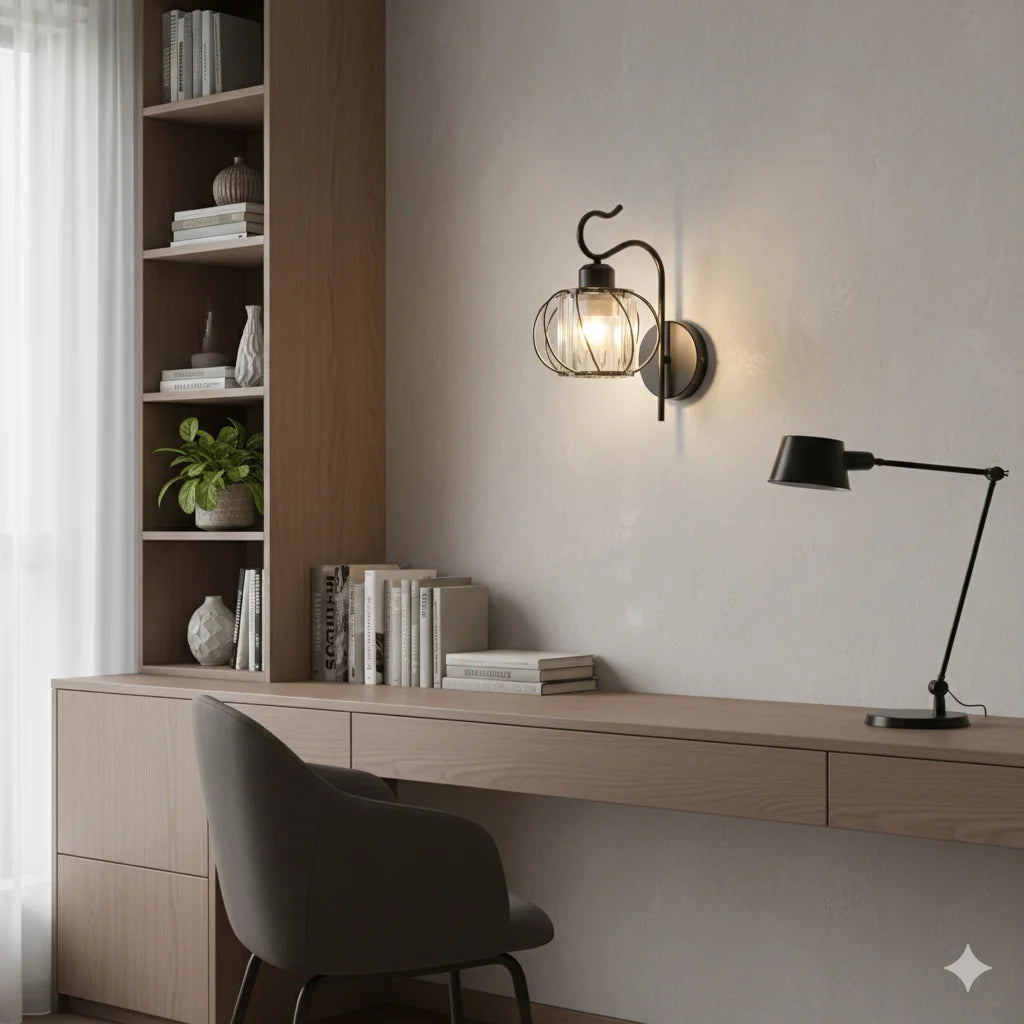 Modern Luxury Gold Wall Lamp Nordic Creative Crystal Sconce Living Room Hallway Bedside Indoor Decoration Metal LED Wall Light Qme