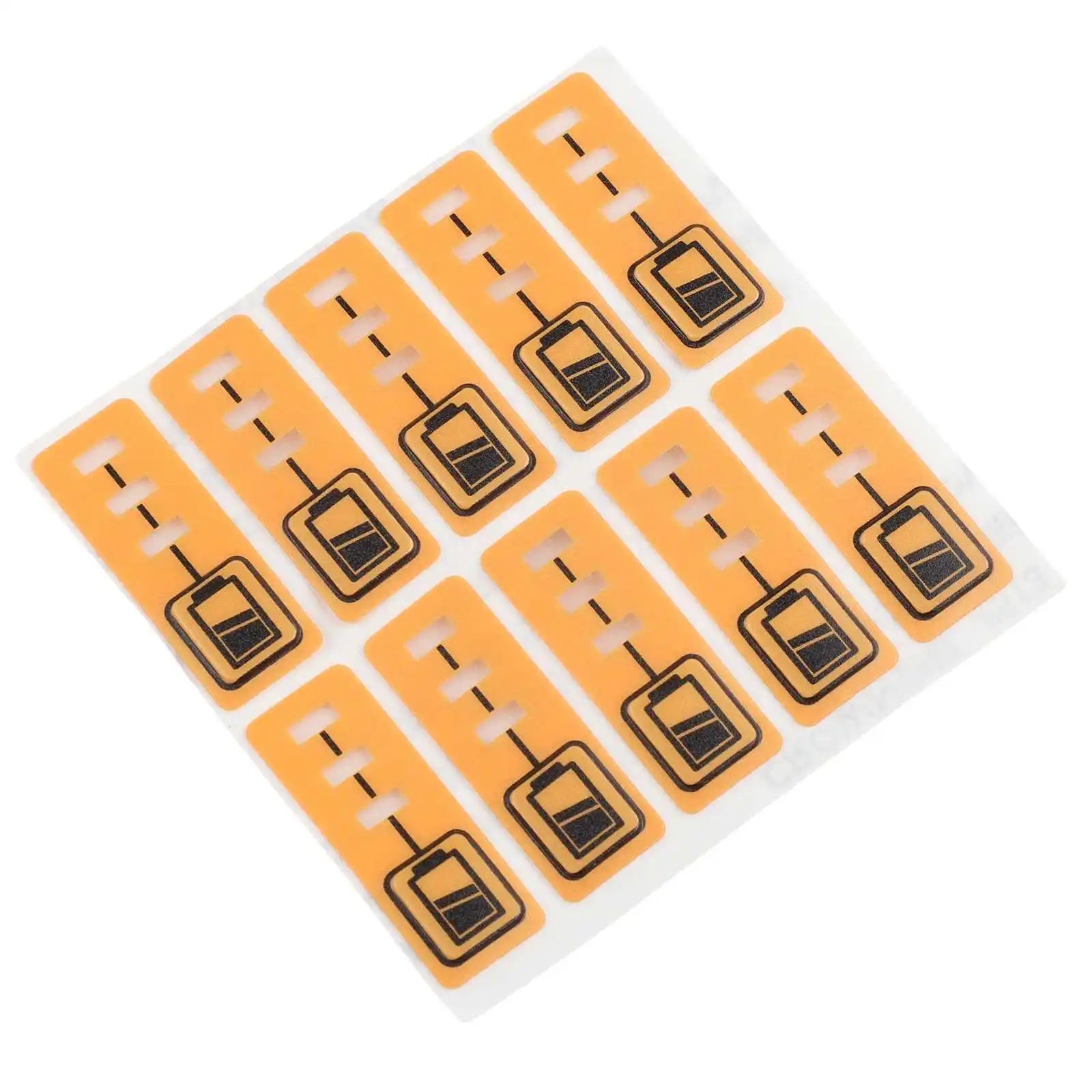 10PCS Battery Capacity Key Stickers Fits For Dewalt DCB200 DCB140 For DCB182 18V 14.4V Lithium Battery Replacement Qme