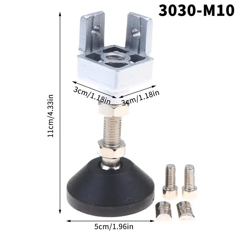 1 PCS Aluminum Profile Universal Caster Foot Cup Fixing Seat 2020/3030/4040 Machine Foot Connector Hardware Accessory DIY Qme A3