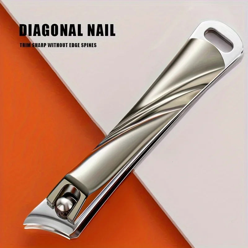 Professional Large Nail Clippers Diagonal Opening Single Pedicure Qme