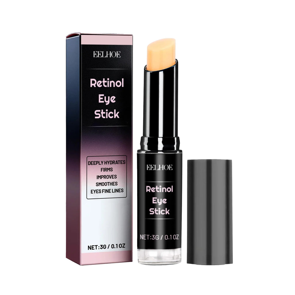 Retinol Eye Cream Stick Collagen Fade Fine Lines Wrinkle Lightening Dark Circles Firming Eye Bag Puffiness Moisturizing Eye Care Qme Red