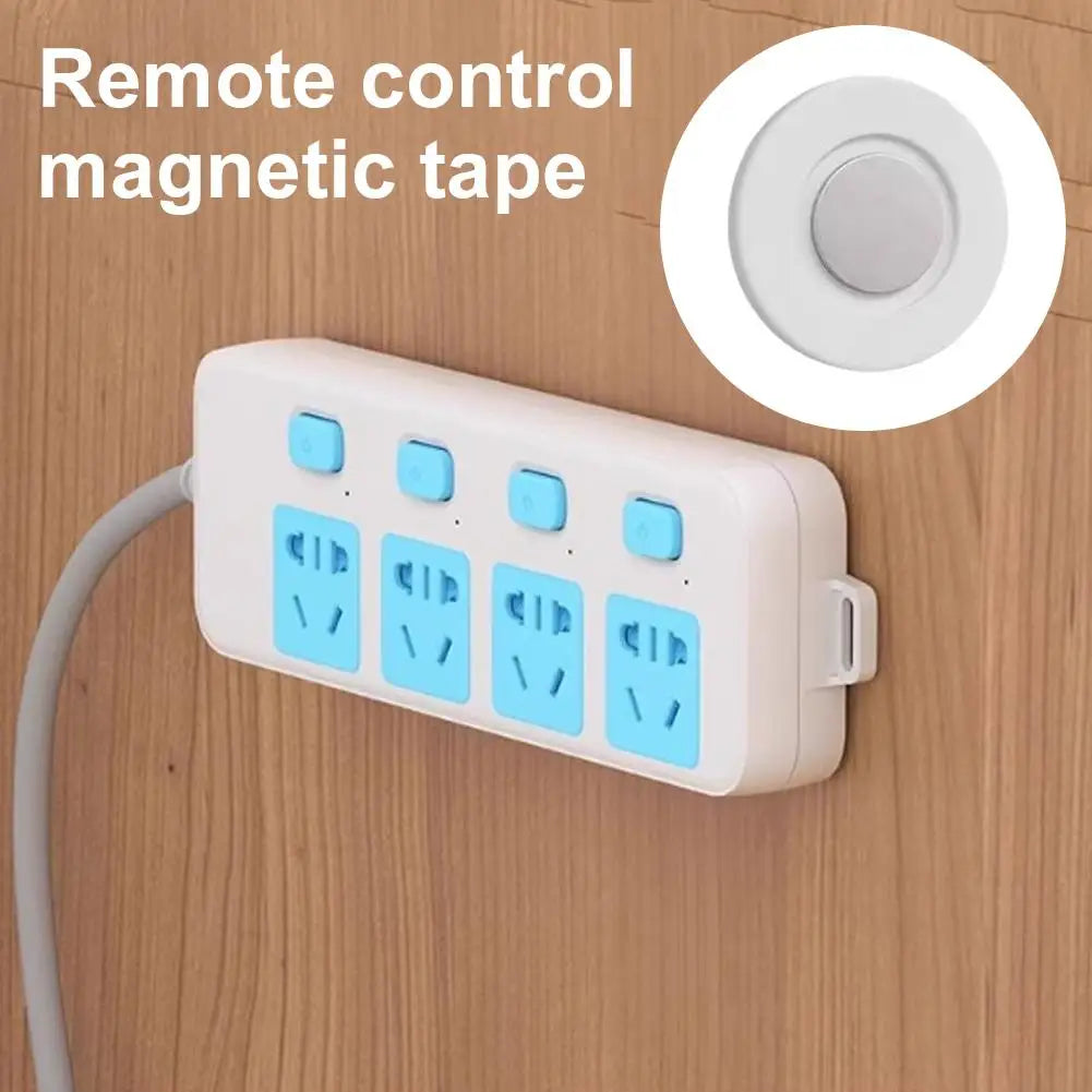 Remote Holder Wall Mount Magnetic Patches Control Silicone TV Tool Qme
