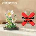 Eternal Flower Bouquet Bonsai Potted Plant Micro Building Blocks Model Home Decoration Puzzle Toys Kids Birthday Christmas Gifts Qme 3106-No Cover