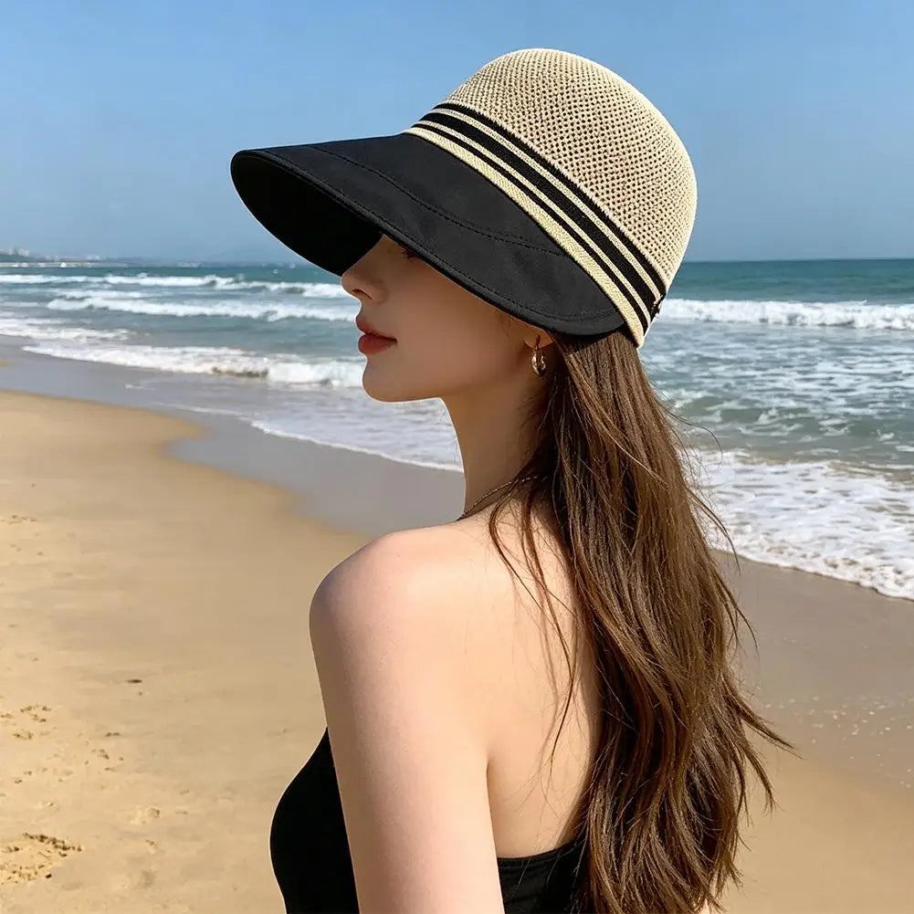 Breathable Women's Sun Hat Large Brim Hats Spring Summer Fisherman Qme