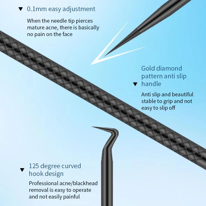 Pimple Popper Tool Blackhead Remover Acne Needle Tools Removing Care Qme