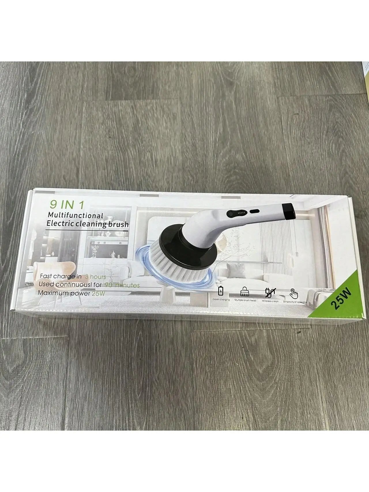 Box Package Multifunctional Electric Cleaning Brush Car Kitchen Qme a box of