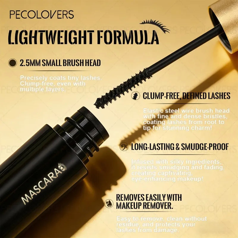 Black Mascara Creates Thick Eyelashes Naturally Enlarges Eyes Qme