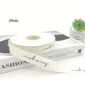 2 Rolls Herringbone Ribbon, Suitable For DIY Crafts, Baking And Sewing Crafts, Home Decoration On Birthdays And Anniversaries Qme 2Rolls 30M