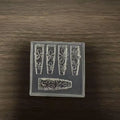 DIY Nail Art Decoration Transparent Template 3D Silicone Flower Qme ONESIZE
