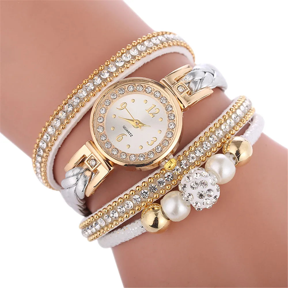 Relogio Bracelet Watches Women Wrap Around Fashion Bracelet Fashion Dress Ladies Womans Wrist Watches for Women Watch 2021 Qme