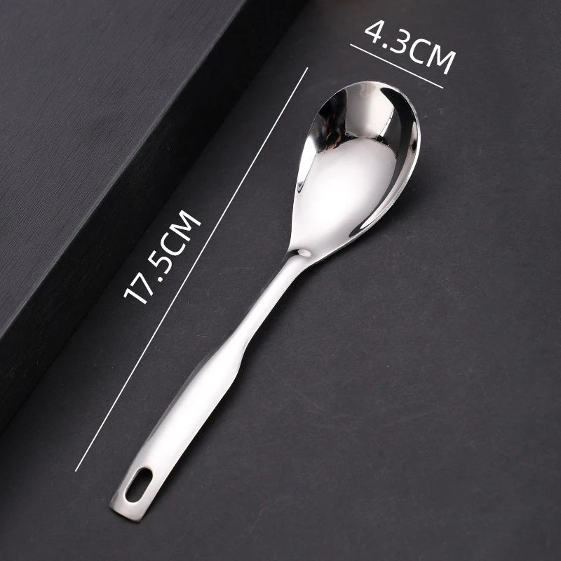 1Pc Stainless Steel Kitchen Spoon With Holes Cuisine Caviar Builder Roe Sauce Strainer Spoon Durable Kitchen Cooking Gadgets. Qme 1pc Spoon