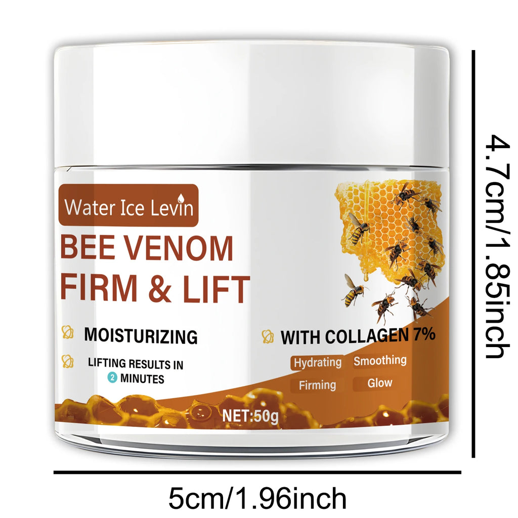 Bee Vemon Instant Facial Lifting Cream 50g | Smooth | Types of Face and Neck Creams, Containing Retinol and Collagen, Alcohol-Free. Qme